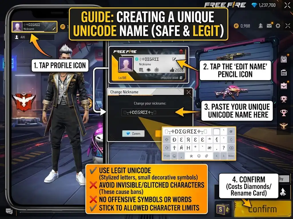 How to create a unique Unicode gaming name without getting banned — complete guide 2026 | NameFonts