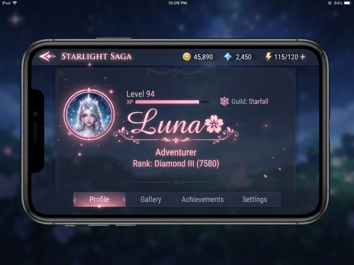 Cute aesthetic PUBG username with cursive Unicode font and flower symbol accent
